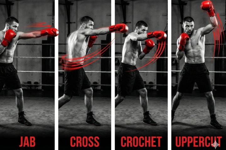 Los cuatro golpes básicos de boxeo