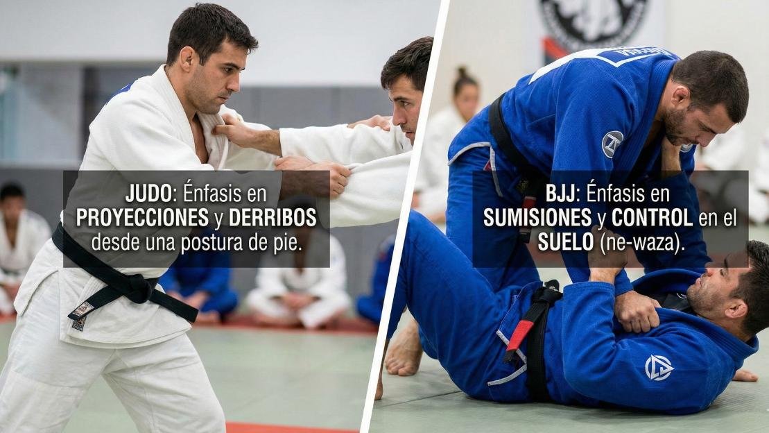 diferencias entre el judo y el bjj