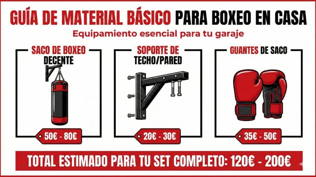 kit de boxeo básico para entrenar boxeo en casa