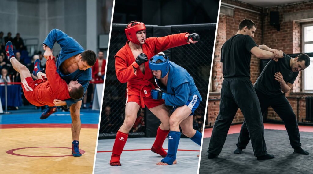 Las tres modalidades del sambo: deportivo, combat sambo y defensa personal